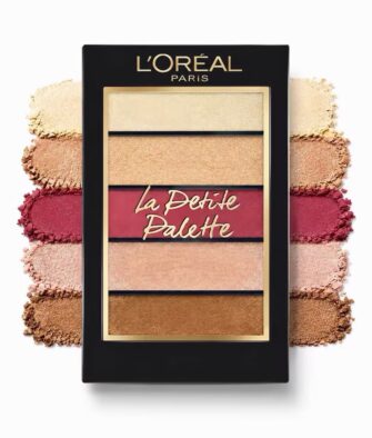 L'Oréal Color Riche Pocket Eyeshadow – Authentic Portable 5-Color Palette (Matte & Shimmer Finishes, Orange Tones)