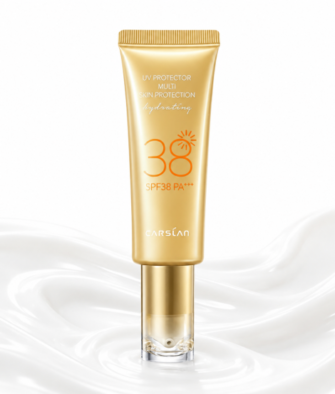Carslan SPF38 Sunscreen & Primer – Lightweight, Refreshing, Waterproof, UV-Blocking; Suitable for Outdoor Activities & Military Training (Authentic New Product)
