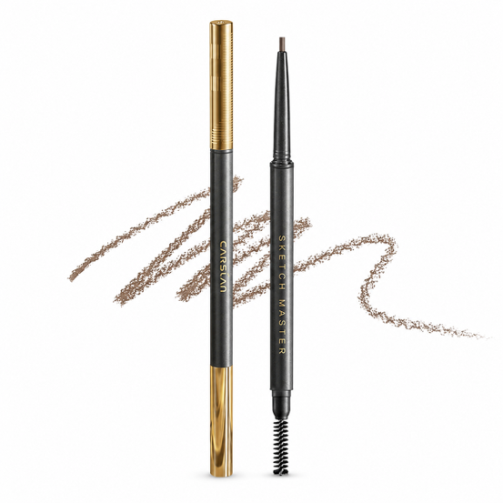 Carslan Ultra-Fine Tip Eyebrow Pencil – Natural Brown, Long-Lasting & Smudge-Proof; Suitable for Makeup Artists and Beginners (Official Authentic Product)