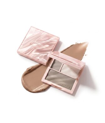 Carslan Smart-Adjusting Highlight & Contour Palette – 3-in-1 Matte Palette for Face Brightening & Nose Contouring (Flagship Store Authentic)