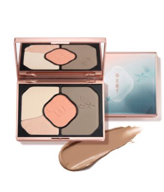 Florasis Butterfly Wing All-in-One Highlighter & Contour Palette (Includes Blush, Eyeshadow, Illuminator, and Contouring Shades) – Ideal Gift for Women