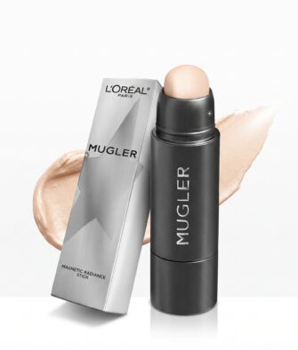 L'Oréal Mugler Radiant Highlighter Stick – Limited Edition "Water-Glow" Shade (Hydrating, Natural Brightening, Sculpting)