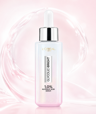 L'Oréal 4-Piece Set: Glycolic Acid Cream, Whitening Serum, and Deep Cleansing Face Wash (for dark spot reduction and hydration)