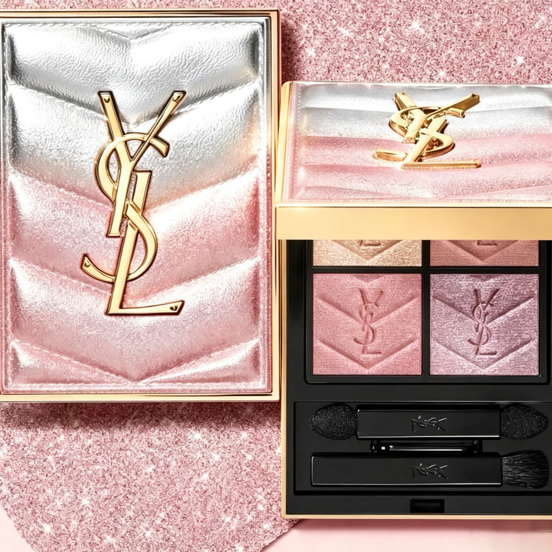 YSL 2026 Valentine's Day "Pink Starlight" Collection – #126 "Star-Catching" 4-Color Eyeshadow Palette (4g) - 图片 4