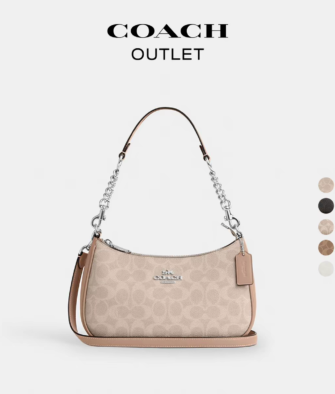 [Authorized] Coach Outlet TERI Signature Monogram Crossbody/Handheld/Shoulder Bag (Women's)