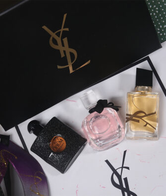 [Authorized] YSL Perfume Miniature 3-Piece Set (Long-lasting Scent): Black Opium 7.5ml + Mon Paris 7.5ml + Libre 7.5ml