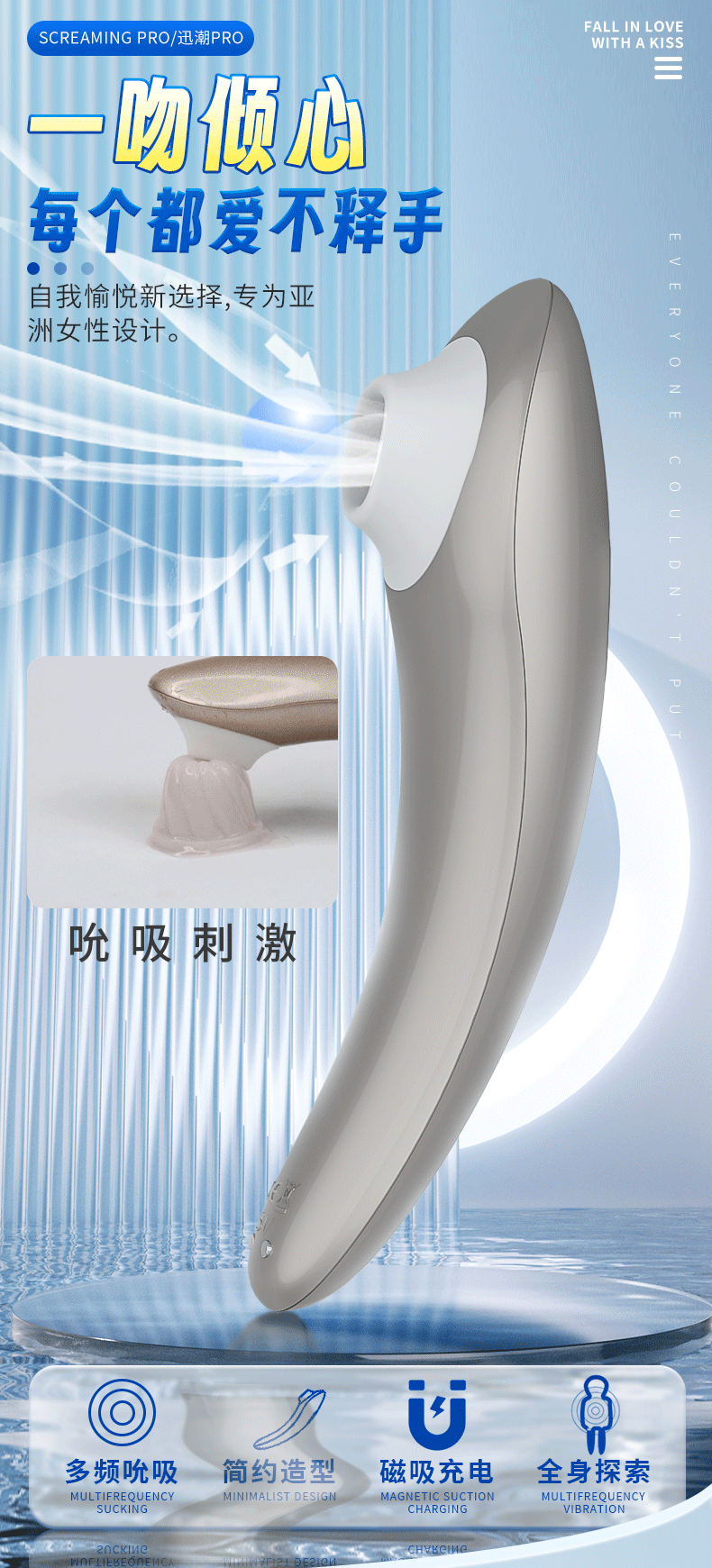 Sihande Adult Novelty Toy: Handheld Suction-Based Clitoral/Nipple Stimulator for Women