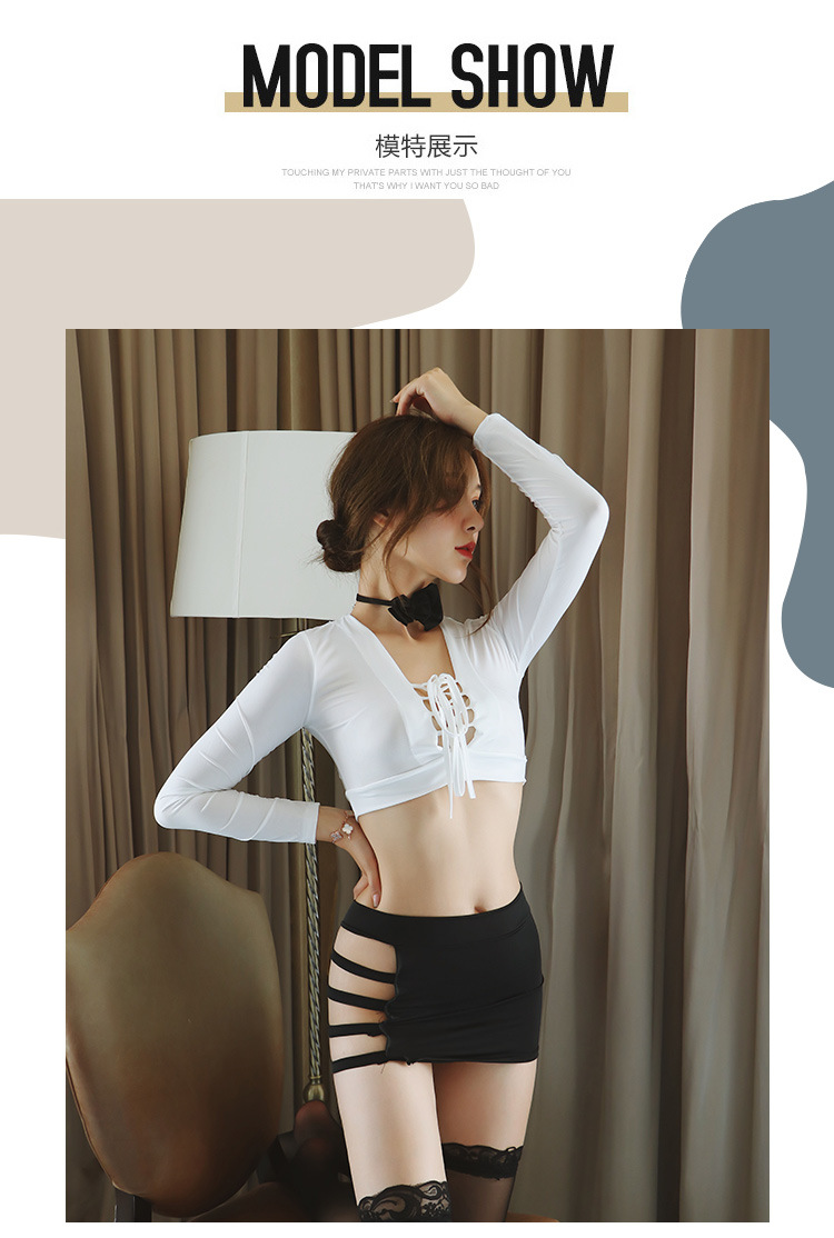 "Endless Night" Sexy Lingerie & Sleepwear – Secretary/Office Lady Uniform (Sheer) – Style 1342 - 图片 6