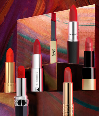 [Authorized] 7-Piece Lipstick Mini Set (Gift Box) – YSL "The Slim" / Lancôme #196 / Gucci Floral #25 / Dior Rouge Dior #999 / MAC Chili / Hermès #75 / Givenchy N37