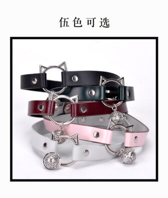 BDSM K9-Style Collar and Leash Set – Adult Roleplay & Training Gear for Couples