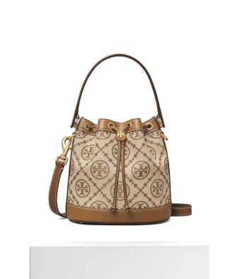 [Gift Box & Bag Included] Tory Burch Women's Stylish & Versatile Bucket Bag (Shoulder/Crossbody/Handheld)