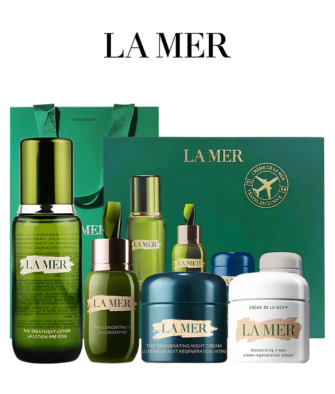 [Gift Box & Bag] La Mer Day & Night Renewal & Self-Healing 4-Piece Set: The Treatment Lotion (150ml), The Concentrate (50ml), Crème de la Mer (60ml), and The Moisturizing Soft Cream (60ml)