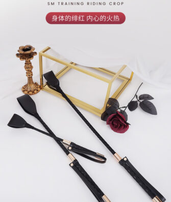 BDSM Riding Crop – For Punishment, Flirting, Spanking, and Play – Dungeon & Couples' Game Accessory