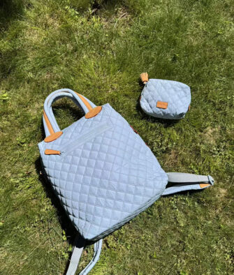 Kate Zhou Puffi Backpack (Nylon and Leather)