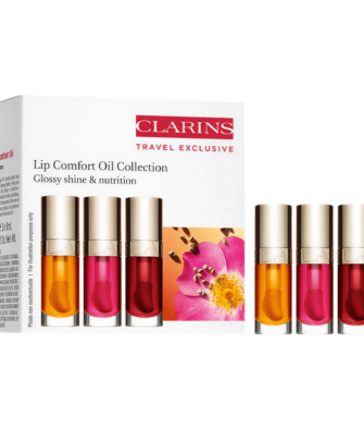 [Authorized Product] Clarins Lip Comfort Oil 7ml – 3-Piece Set (Shades 01, 03, 04)