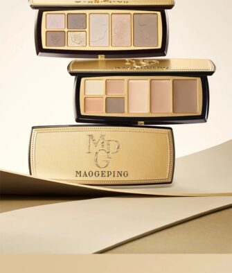 [Hot-Selling In-Stock Item] Mao Geping Eyeshadow & Contouring Palette (Gold Case) – Shades 821, 811, and 801