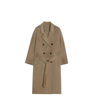 ESPRESSO Classic Double-Breasted Belted Coat CWF112001B