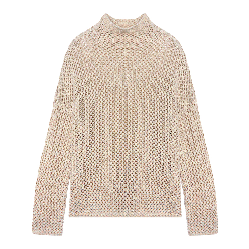 ESPRESSO Cut-out Loose-fit Mock-neck Pullover EAF103002S