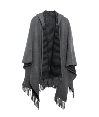 ESPRESSO Two-Tone Tassel Shawl DWF101040N