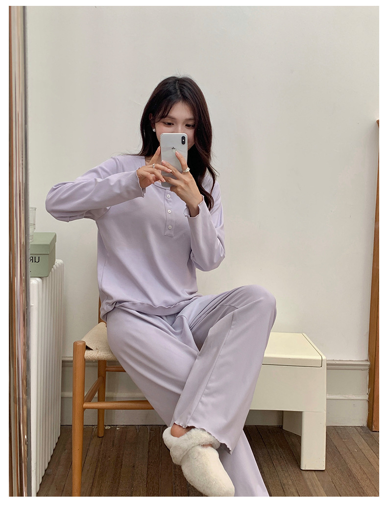 【Simple, Clean, and Ultra-Soft Loungewear】So comfortable you won't want to change out of them! Airy-soft loungewear. - 图片 5