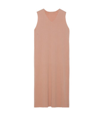 E-SAN V-Neck Ribbed Dress DAF102015C
