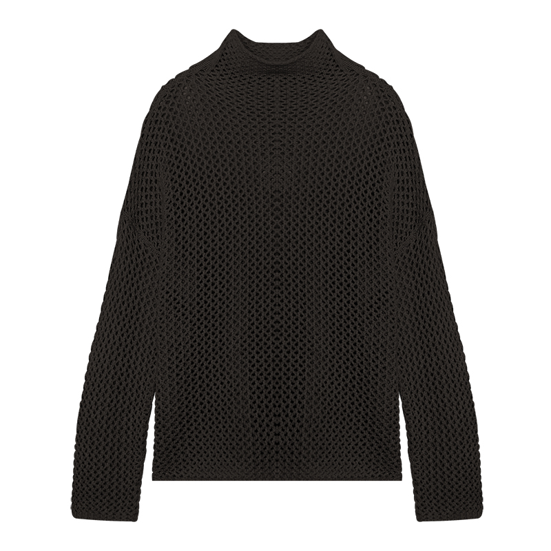 ESPRESSO Cut-out Loose-fit Mock-neck Pullover EAF103002S - 图片 2