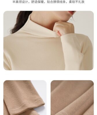 Buy one, get one free for ¥69! One piece does the work of three! Qingfan semi-high neck base layer — Autumn/Winter collection: warm and slimming.