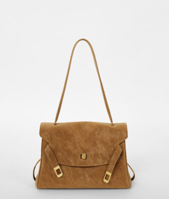 [Curated Picks] Ximuting "Footprints" – Vintage-Style Cowhide Kelly Bag: A Commuter Crossbody Satchel/Briefcase for Women (Autumn/Winter)