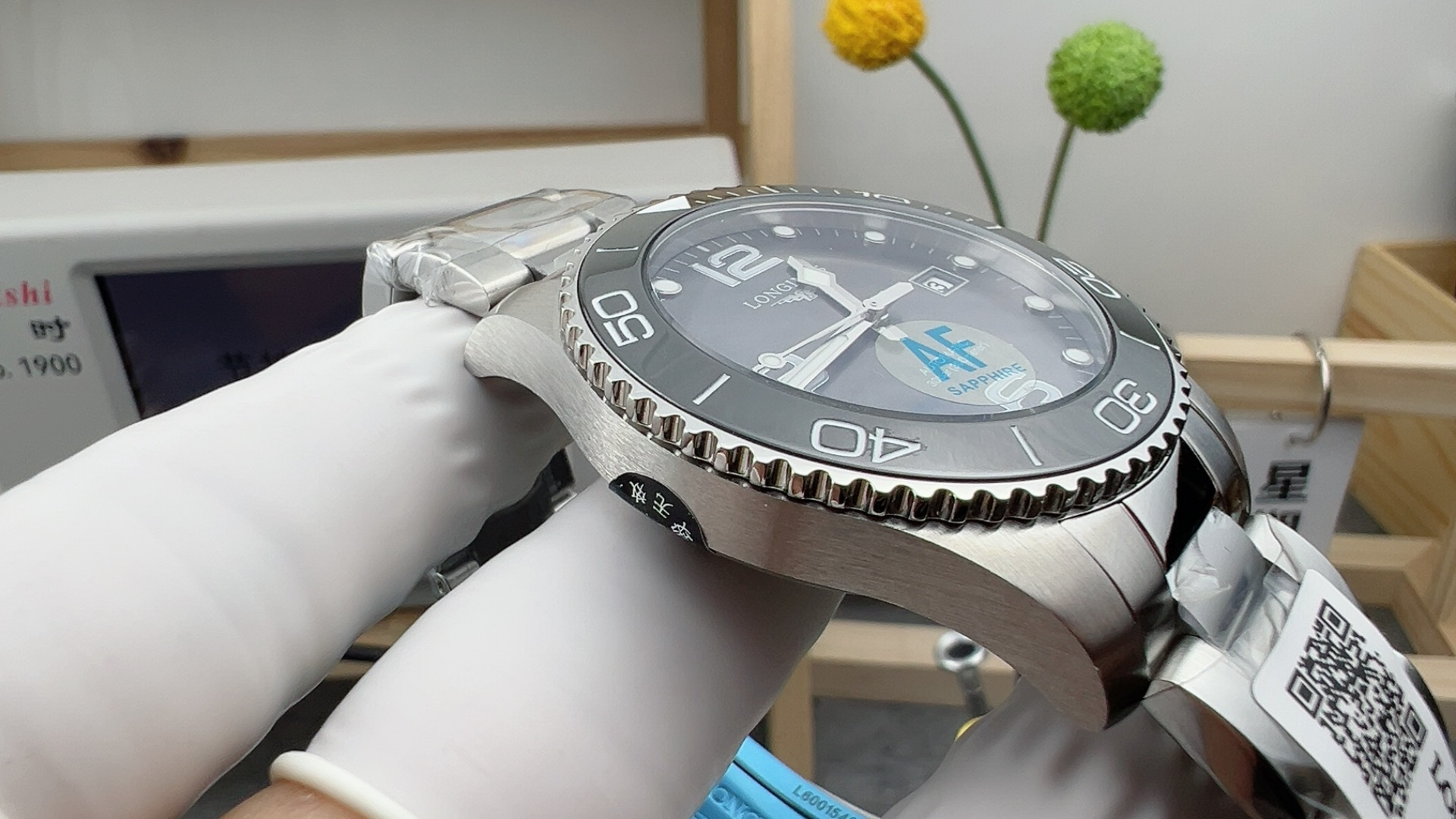 AF Grey Dial Conquest 43mm Men's Premium Watch - 图片 3