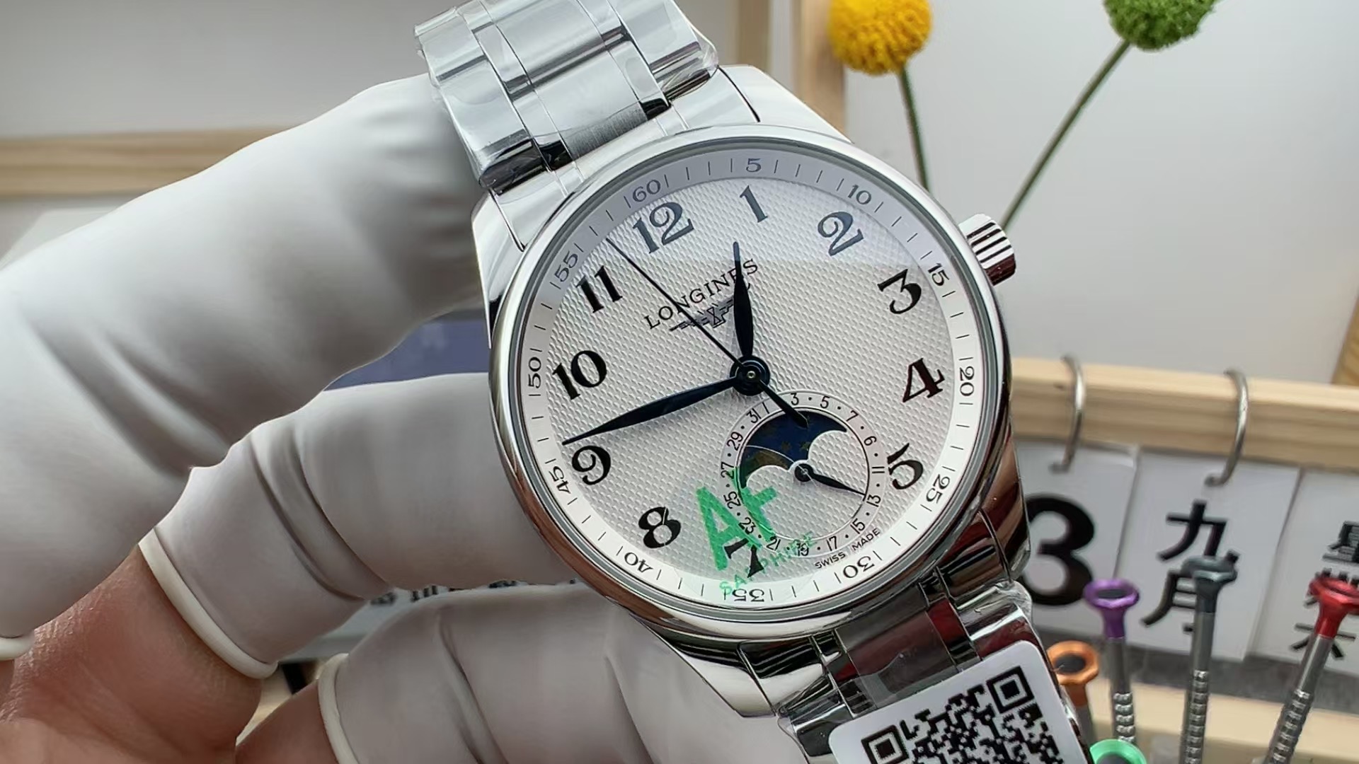 AF Master Collection Moon Phase Ladies' Premium Watch